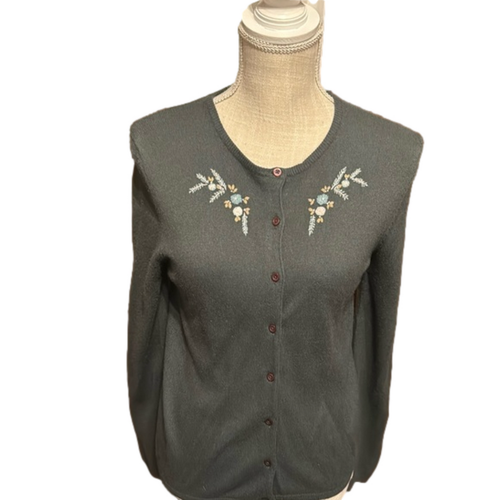 Old Navy Button-Down Embroidered Sweater